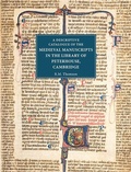 Cover: A Descriptive Catalogue of the Medieval Manuscripts in the Library of Peterhouse, Cambridge - D.S. Brewer