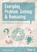 Cover: Year 4 Everyday Problem Solving and Reasoning - Keen Kite Books