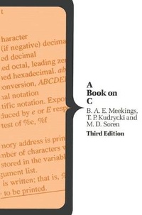 Enlarge image Cover: A Book on C - Palgrave Macmillan