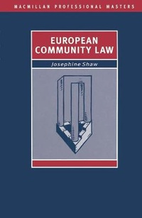 Enlarge image Cover: European Community Law - Palgrave Macmillan
