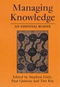 Cover: Managing Knowledge - SAGE Publications Inc