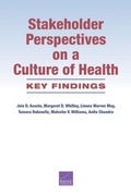 Cover: Stakeholder Perspectives on a Culture of Health - RAND