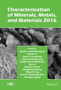 Cover: Characterization of Minerals, Metals, and Materials 2016 - Wiley