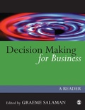 Cover: Decision Making for Business - SAGE Publications Inc
