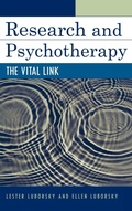 Cover: Research and Psychotherapy - Jason Aronson Publishers