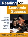 Cover: Reading for Academic Success - Corwin Press Inc