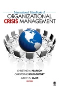 Cover: International Handbook of Organizational Crisis Management - SAGE Publications Inc