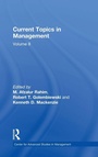 Cover: Current Topics in Management - Transaction Publishers