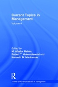Cover: Current Topics in Management - Transaction Publishers