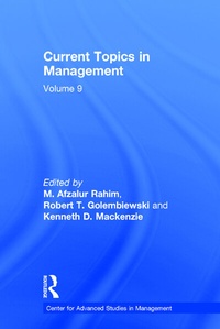 Enlarge image Cover: Current Topics in Management - Transaction Publishers