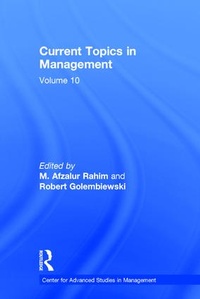 Enlarge image Cover: Current Topics in Management - Transaction Publishers