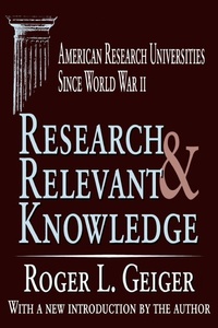 Enlarge image Cover: Research and Relevant Knowledge - Transaction Publishers