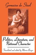 Cover: Politics, Literature and National Character - Transaction Publishers