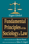 Cover: Fundamental Principles of the Sociology of Law - Transaction Publishers