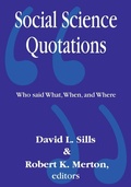 Cover: Social Science Quotations - Transaction Publishers