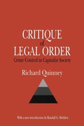 Cover: Critique of the Legal Order - Transaction Publishers