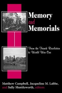 Enlarge image Cover: Memory and Memorials - Transaction Publishers