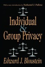 Cover: Individual and Group Privacy - Transaction Publishers