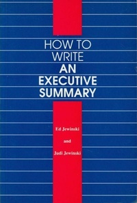 Enlarge image Cover: How to Write an Executive Summary - University of Ottawa Press