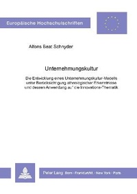 Abbildung von: Unternehmungskultur - Peter Lang Verlag
