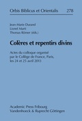 Cover: Col&egrave;res et repentirs divins - Academic Press Fribourg