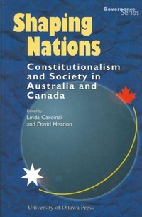 Enlarge image Cover: Shaping Nations - University of Ottawa Press