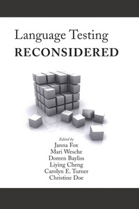 Enlarge image Cover: Language Testing Reconsidered - University of Ottawa Press