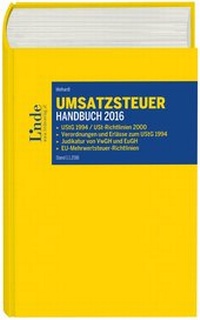 Abbildung von: Umsatzsteuer-Handbuch 2016 - Linde
