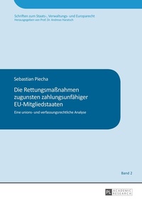 Abbildung von: Die Rettungsmaßnahmen zugunsten zahlungsunfähiger EU-Mitgliedstaaten - Peter Lang Verlag