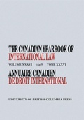 Cover: The Canadian Yearbook of International Law, Vol. 36, 1998 - University of British Columbia Press