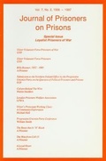 Cover: Journal of Prisoners on Prisons V7 #2 - University of Ottawa Press