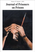 Cover: Journal of Prisoners on Prisons V19 #1 - University of Ottawa Press
