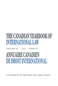 Cover: The Canadian Yearbook of International Law, Vol. 40, 2002 - University of British Columbia Press