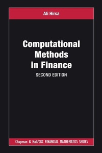 Enlarge image Cover: Computational Methods in Finance - Chapman & Hall/CRC