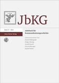 Cover: Jahrbuch f&uuml;r Kommunikationsgeschichte 17 (2015) - Franz Steiner Verlag