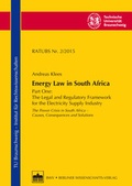 Cover: Energy Law in South Africa - Berliner Wissenschafts-Verlag