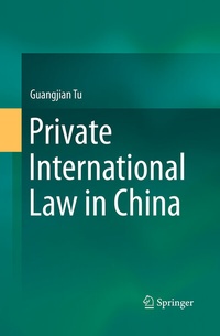 Abbildung von: Private International Law in China - Springer