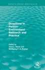 Cover: Directions in Person-Environment Research and Practice (Routledge Revivals) - Routledge