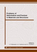 Cover: Problems of Deformation and Fracture in Materials and Structures - Trans Tech Publications Ltd
