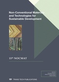 Cover: Non-Conventional Materials and Technologies for Sustainable Development - Trans Tech Publications Ltd