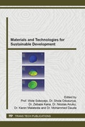 Cover: Materials and Technologies for Sustainable Development - Trans Tech Publications Ltd
