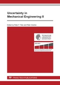 Cover: Uncertainty in Mechanical Engineering II - Trans Tech Publications Ltd