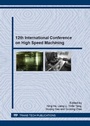 Cover: 12th International Conference on High Speed Machining - Trans Tech Publications Ltd