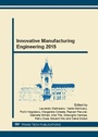 Cover: Innovative Manufacturing Engineering 2015 - Trans Tech Publications Ltd
