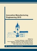Cover: Innovative Manufacturing Engineering 2015 - Trans Tech Publications Ltd