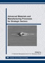 Cover: Advanced Materials and Manufacturing Processes for Strategic Sectors - Trans Tech Publications Ltd