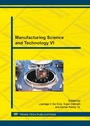 Cover: Manufacturing Science and Technology VI - Trans Tech Publications Ltd