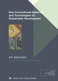 Enlarge image Cover: Non-Conventional Materials and Technologies for Sustainable Development - Trans Tech Publications Ltd