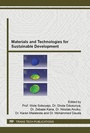 Cover: Materials and Technologies for Sustainable Development - Trans Tech Publications Ltd