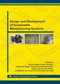Cover: Design and Development of Sustainable Manufacturing Systems - Trans Tech Publications Ltd